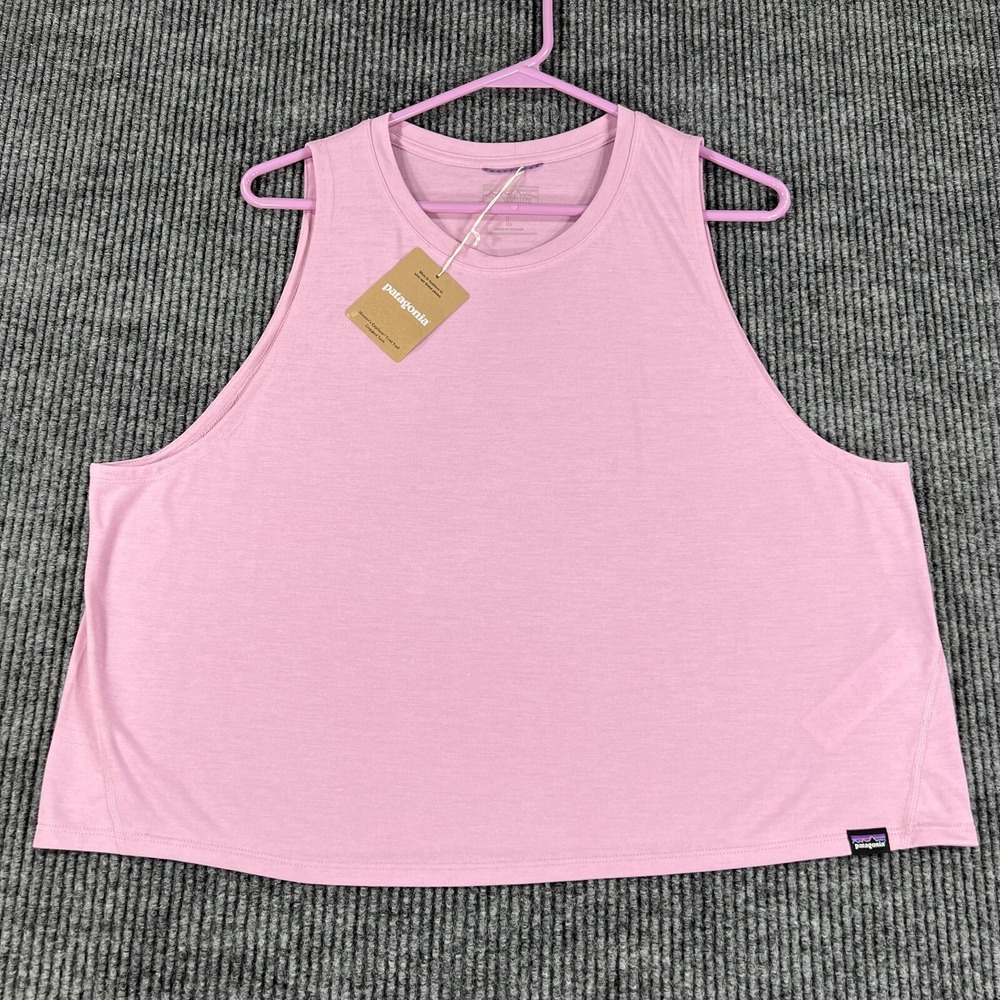 Patagonia Tank Top Womens Large Purple Capilene Cool Trail Outdoor Active New